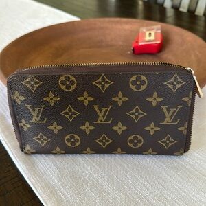 Louis Vuitton Brown Monogram Canvas Zip Wallet